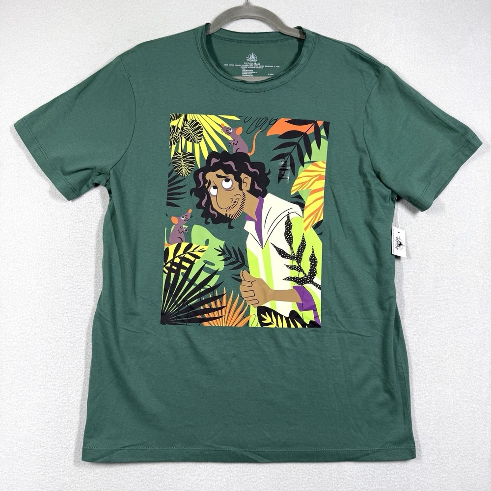 Disney Encanto Bruno T Shirt Size Medium Adult Green Big Graphic Tee NWT